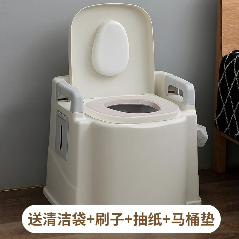 Elderly Toilet Bowl Home Pregnant Women Indoor Movable Adult Elderly Disabled Portable Patient Commode Chairs