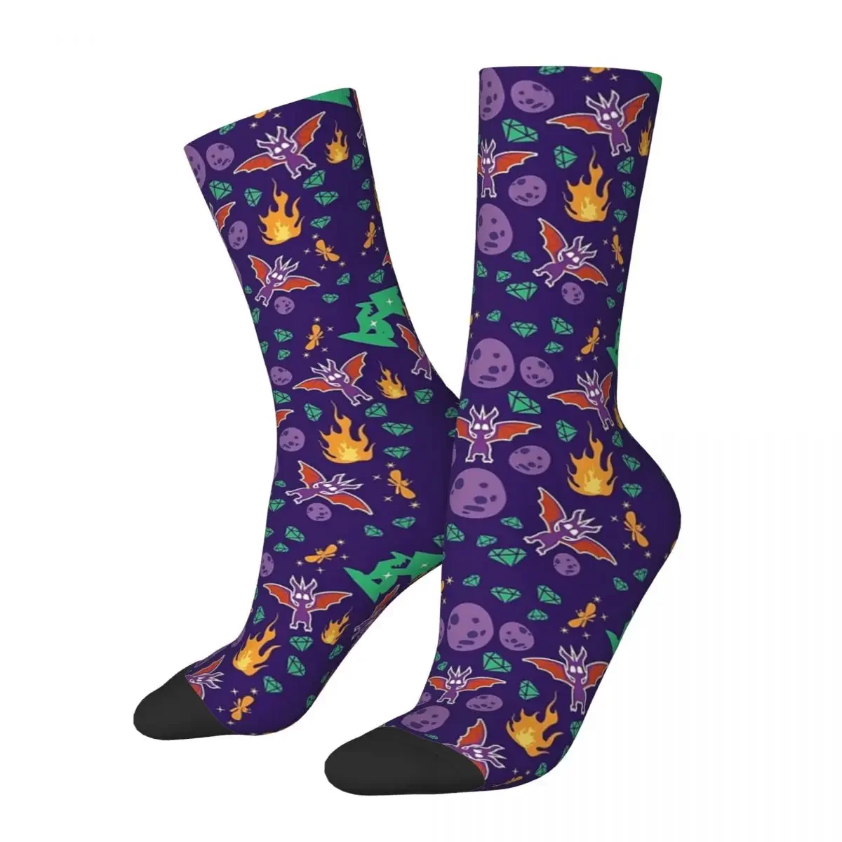 Spyro Pattern Socks Harajuku High Quality Stockings All Season Long Socks Accessories for Unisex Birthday Present