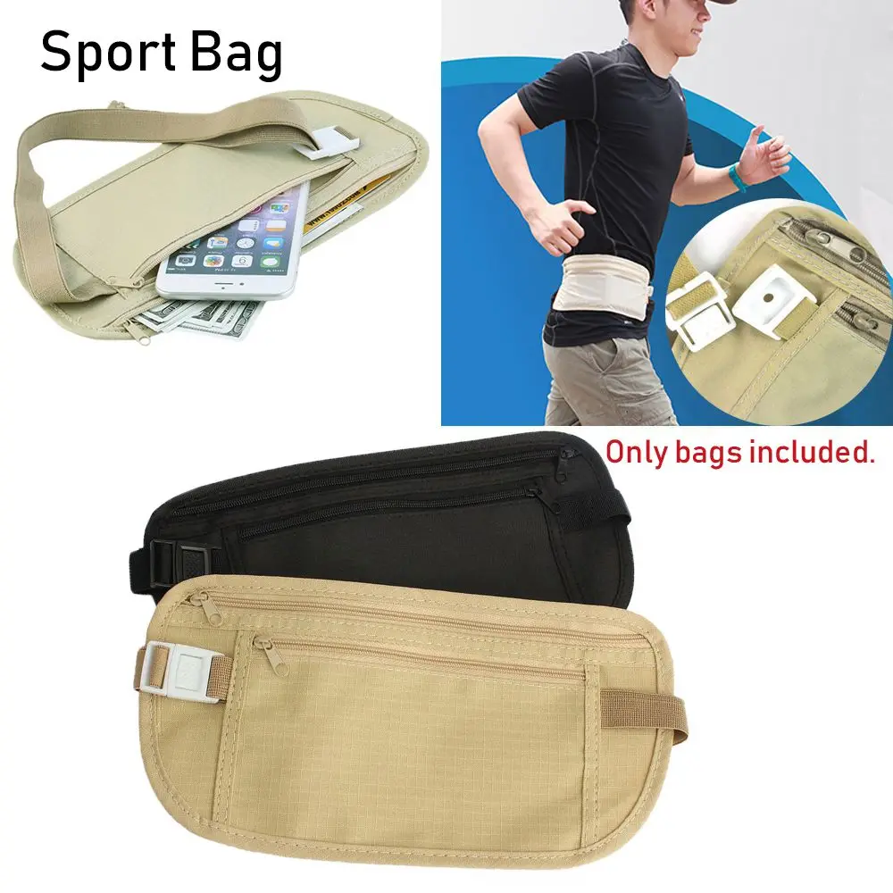 Cloth Waist Bags Travel Pouch Hidden Wallet Passport Money Waist Belt Bag Slim Secret Security Useful Travel Bags Chest Packs