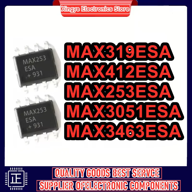 10PCS MAX253ESA MAX319ESA MAX412ESA MAX3051ESA MAX3463ESA SOP-8 IC Chip 100% New Original in stock