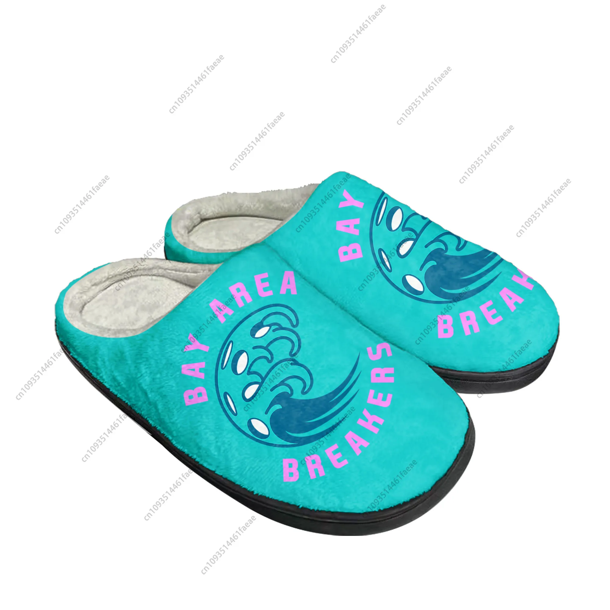 BAY AREA BREAKERS pickleball Home Cotton Slippers Mens Womens Plush Bedroom Casual Keep Warm Shoes Thermal Indoor Slipper DIY