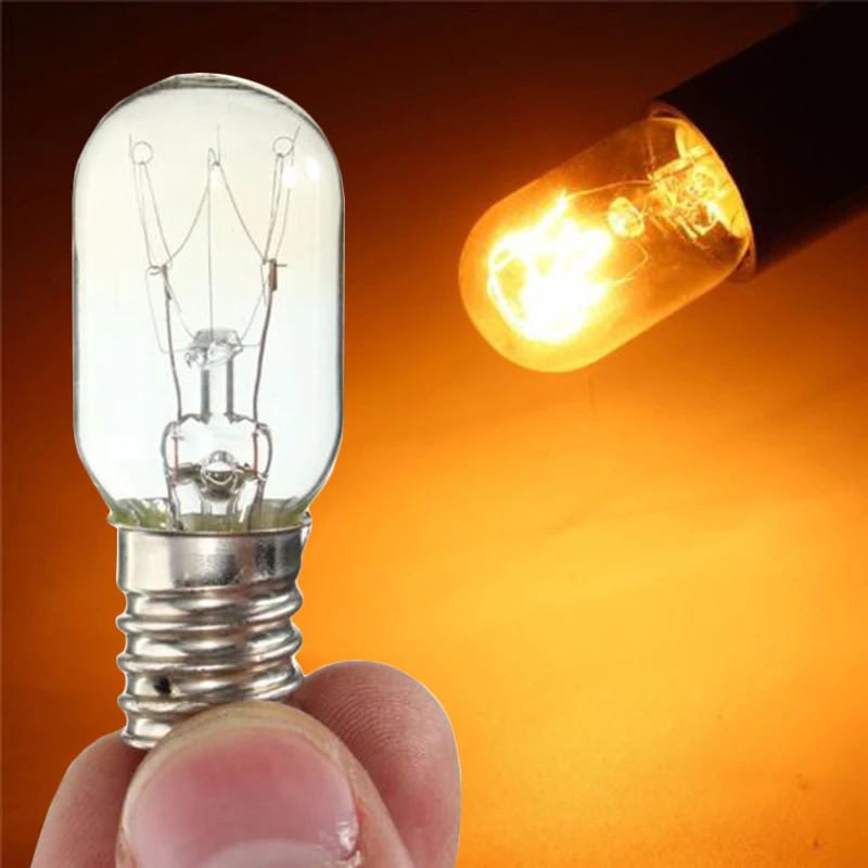 20PCS E14 300 Degree High Temperature Resistant Microwave Oven Bulb Cooker Lighting Bulb 15W Gold Silver