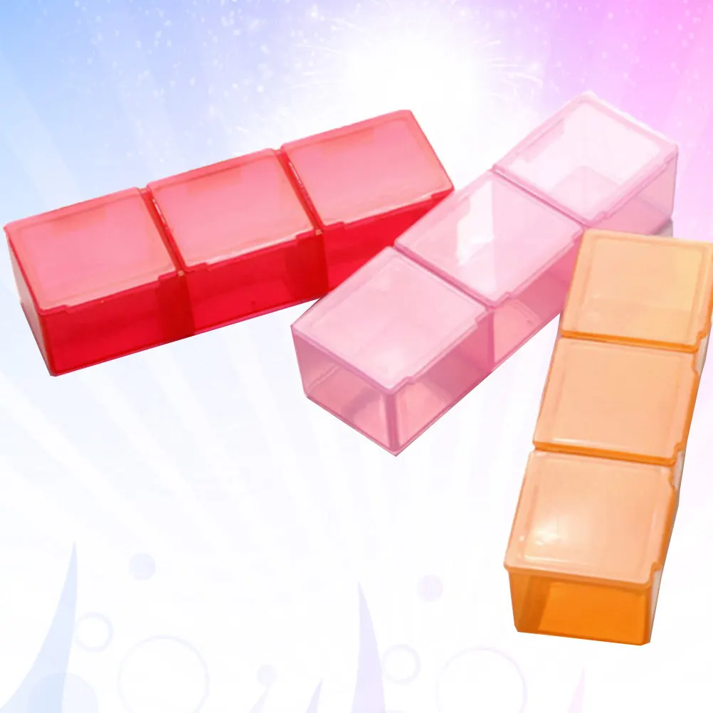 1Pcs 21-Cavity Pill Storage Container Heavy-Duty Plastic Jewelry Holder Ornament Box Desktop Organizer Medicine