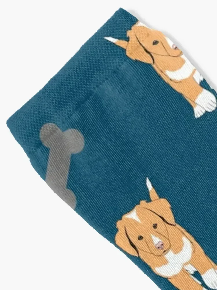 Nova Scotia Duck Tolling Retriever Pattern Socks Heating sock christmas gifts crazy bright garter Luxury Woman Socks Men's
