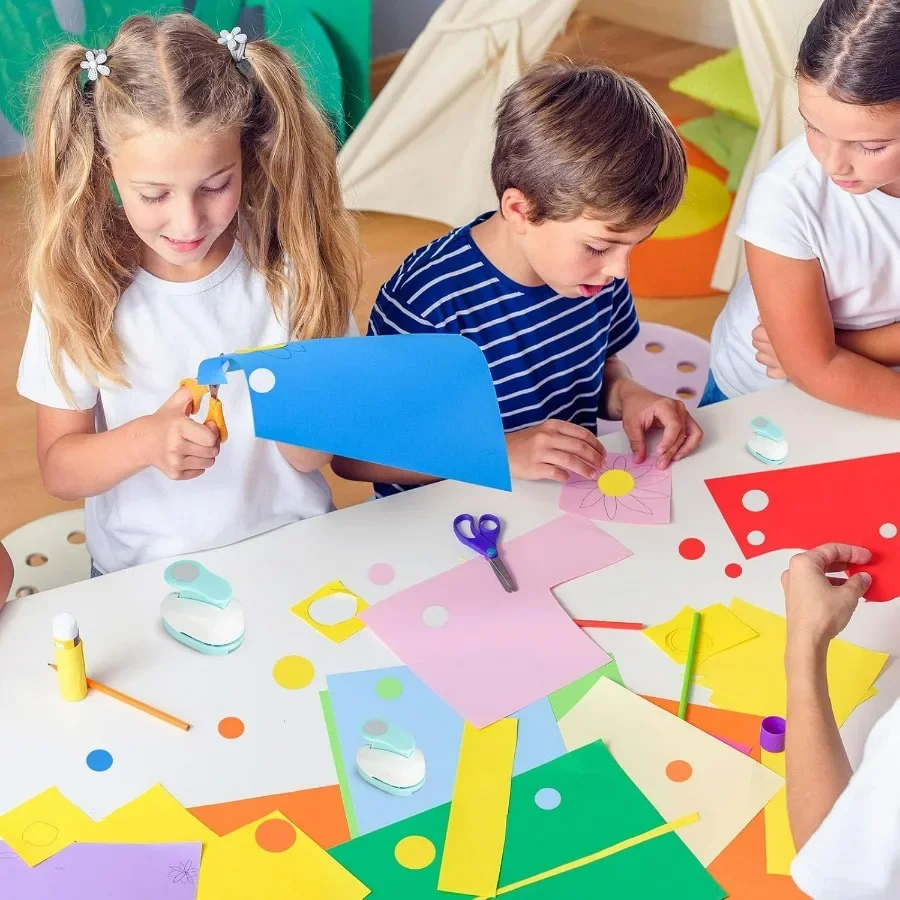 3 قطعة ثقب دائري بأحجام مختلفة 1 + 5 8 + 3 8 بوصة لصياغة القصاصات أداة تصميم مثالية للوازم المكتبية Ca