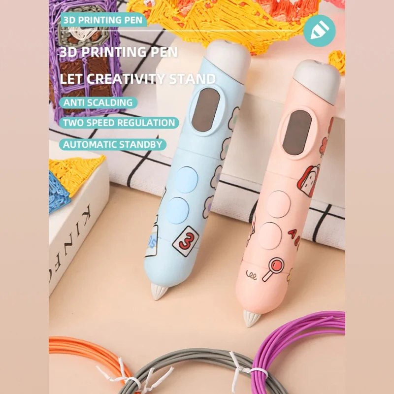 

Professional Educational Toy Printing 3D Pen Printing Pen 3D Print for Kids Low Temperature With Free PCL Filament Smart Toys