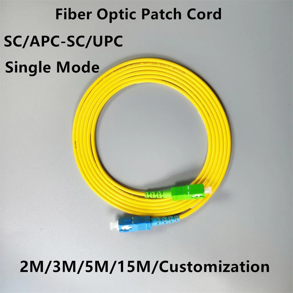 

2m 3m 5m 15m SC APC SC UPC Fibre Optical cable fiber Optic Patch Cord extension cable fibra optica optical fiber garter FTTH