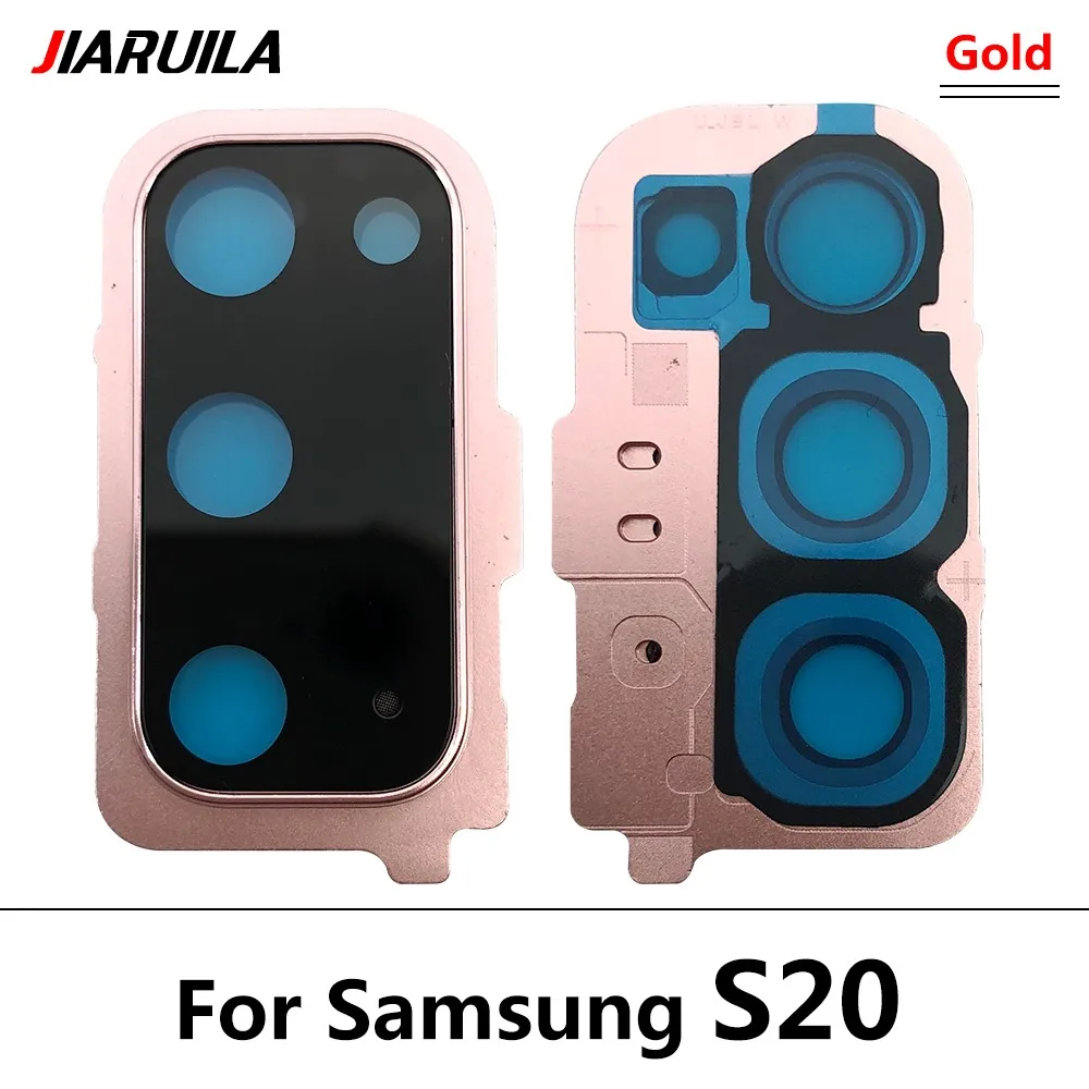 Neue Für Samsung S20 Ultra S20 Fe S20 Plus S20 Reparatur Ersetzen Zurück Kamera Glas Objektiv Abdeckung mit Rahmen Halter ersatz Teil – Detail 3