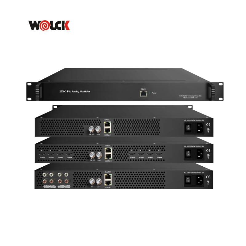 Digital Tv IP to PAL NTSC RF Modulator 32 Channels 32in1/64in1 IP to Analog Modulator