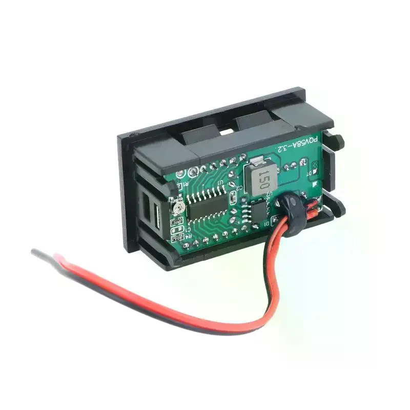 Dual USB LED Digital Voltmeter Realtime Battery Capacity Display Fast Charging For Car Motorcycle RV Boat DIY