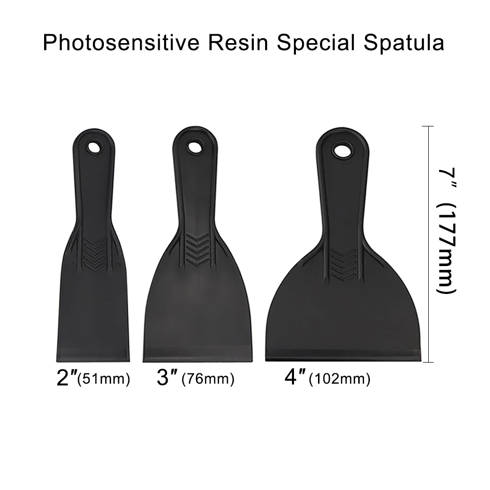 

Шпатель из полимерной смолы для 3D принтера SLA, 3 дюйма, инструмент для очистки пластиковой лопатки, инструмент для удаления резины для Photon S Ender 3