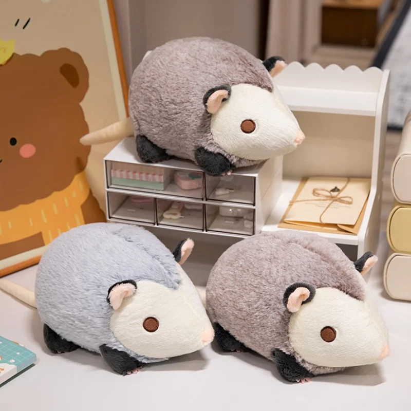 30cm súper suave rata de la vida Real juguetes de peluche ratón realista animales de granja juguete ratones para mascotas regalos juguetes educativos para niños