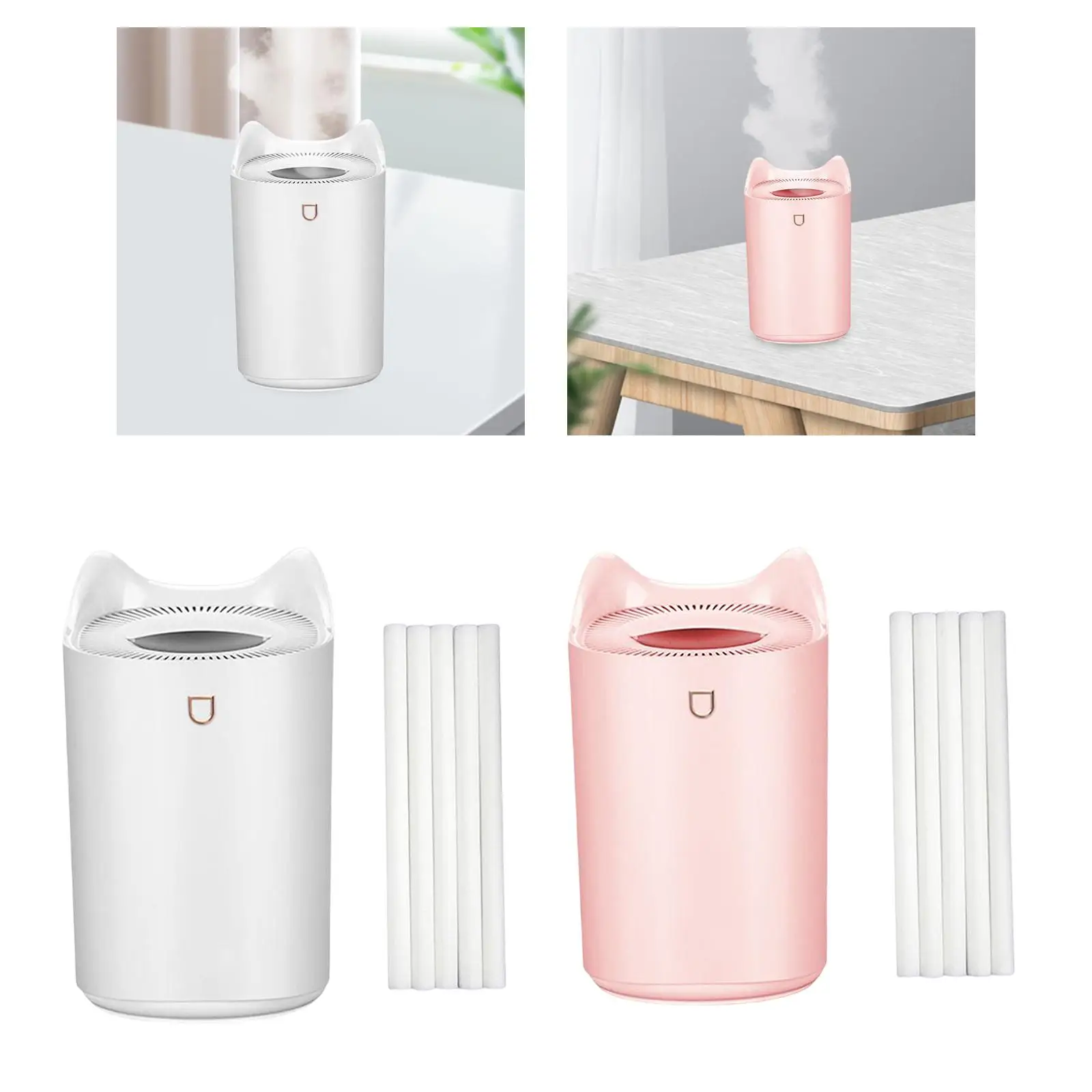 Ultrasonic Air Humidifier Essential Diffuser Oil LED Night Light 3L