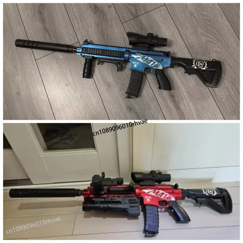 

Игрушечный автомат M416 2026 года, стреляющий мягкими пулями, в стиле Barrett, с функцией стрельбы из одного патрона, тактический автомат AK, 98k, для детей и мальчиков