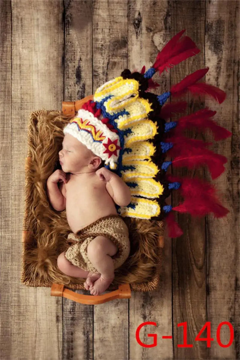 Tenue de costume en tricot au crochet pour nouveau-né, vêtements pour bébés filles et garçons, chapeau et pantalon, accessoires de séance photo, 0-3M