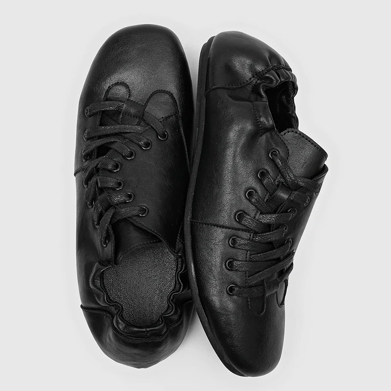 The New Men Derby Shoes Are Soft Comfortable Luxurious Fashionable Niche Slanted Lace Up Flat Bottom German Training Shoes
