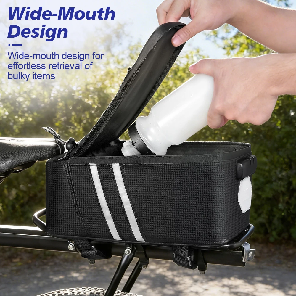 NEWBOLER Fahrrad-Gepäckträgertasche mit Zahlenschloss, MTB-Fahrradtasche, Große Kapazität, Wasserdichte Reisetasche ﻿ ﻿ – Detail 9