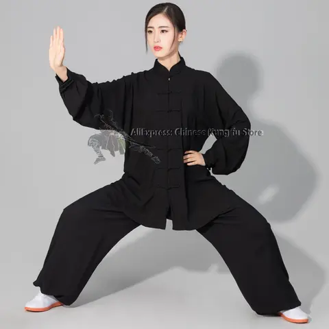 Tai Chi Uniform Summer Cotton 6 Colors Qigong Yoga Meditation Kung Fu Clothing Kids Adults Martial Arts Wing Chun Suit