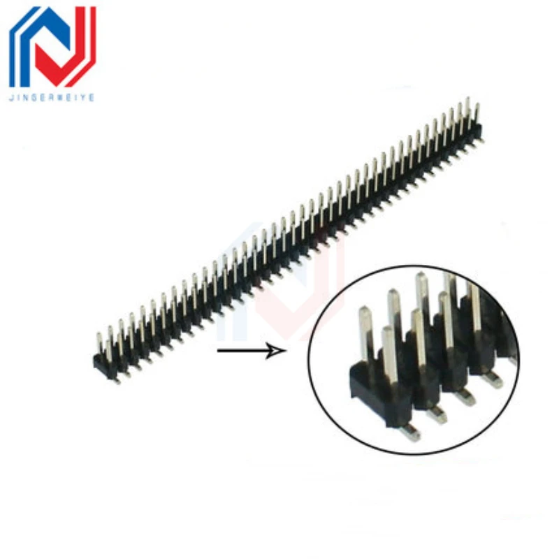 10Pcs  2.54mm /2.0mm /1.27mm Pitch SMD SMT Double Row Male PIN Header 2*2/3/4/5/6/7/8/10/12/20/40/50 PIN Strip Connector