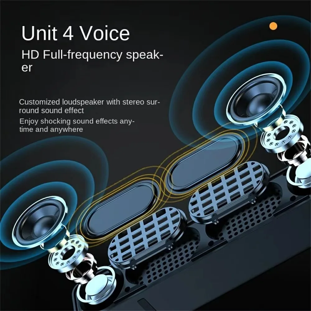 NEW A35 Sound Bar, 10W Wireless BT 5.2 Smart Home Stereo Surround Bar Speaker for Mini Projector, PC, Smartphone HiFi TV Speaker