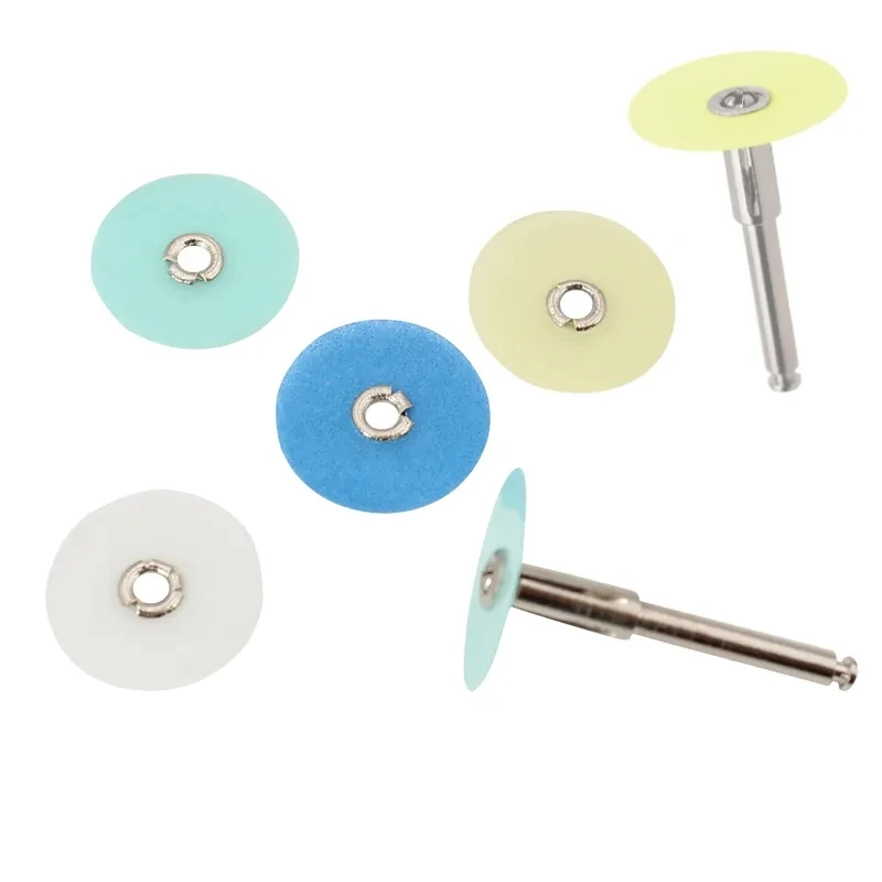 40pcs Or 80pcs/Box Dental Polishing Discs Holding Rod Mandrel Soflex Flexi Disc RA Shank Teeth Whitening Material Dentistry Tool