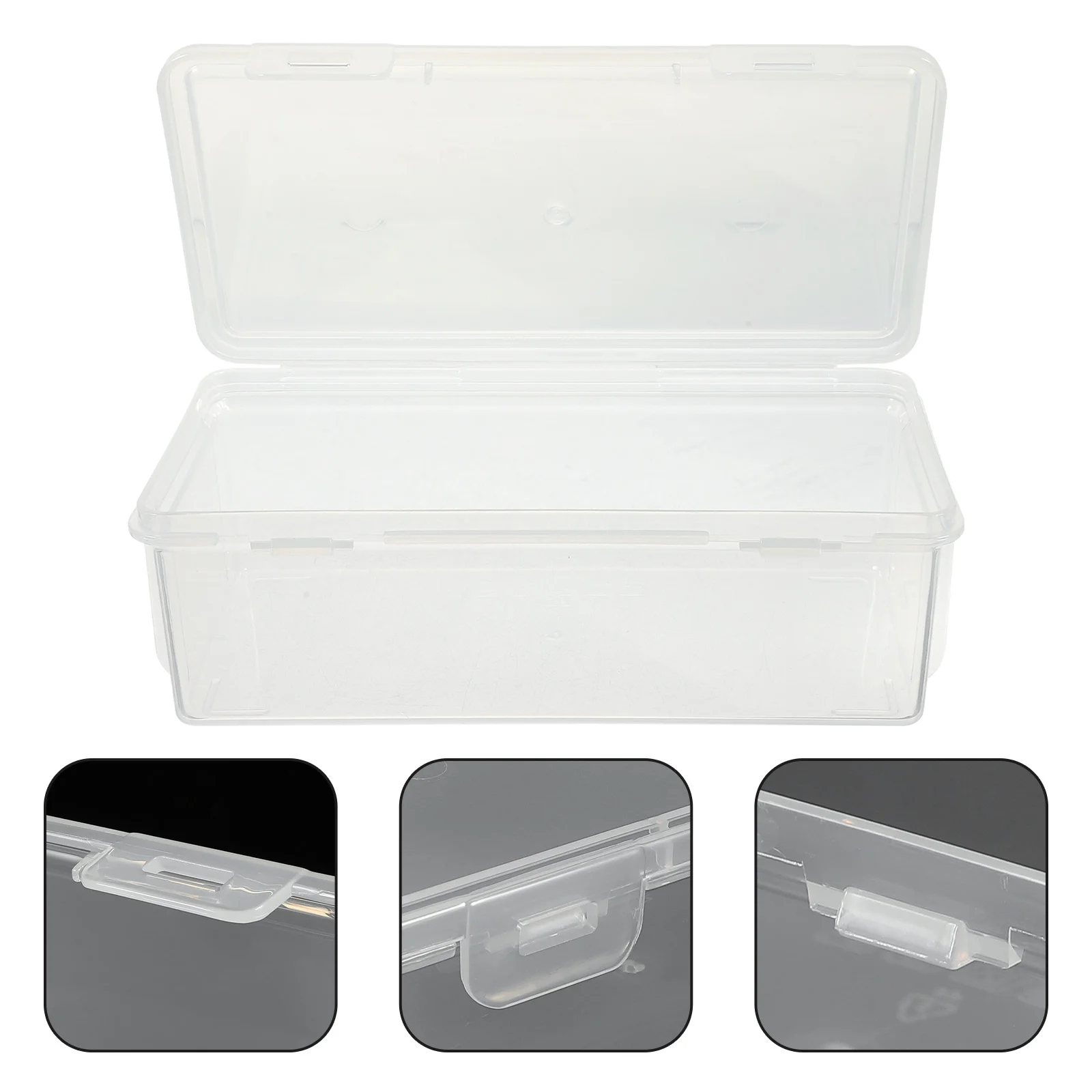 

Cake Box Bread Storage Trash Can Tin Plastic Container with Lid Fridge Organizer