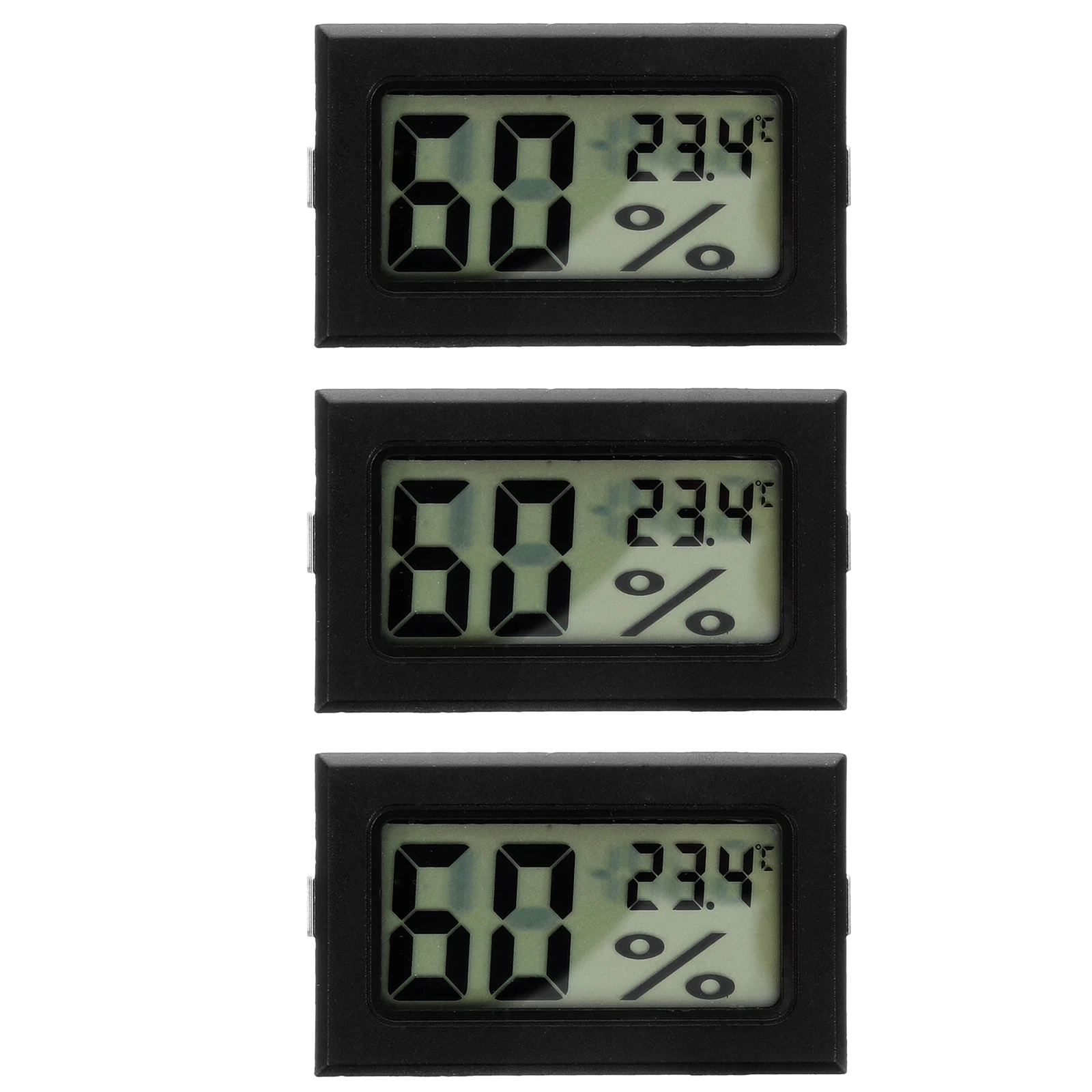 3 uds Mini higrómetro termómetro higrómetros meteorológicos hidrómetro interior Digital para tarros plantas hidrómetros científicos integrados
