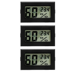 3pcs Mini Thermometer Hygrometer Digital Display Humidity Meters Indoor Thermometers Temperature Indoor Office Digital Humidity