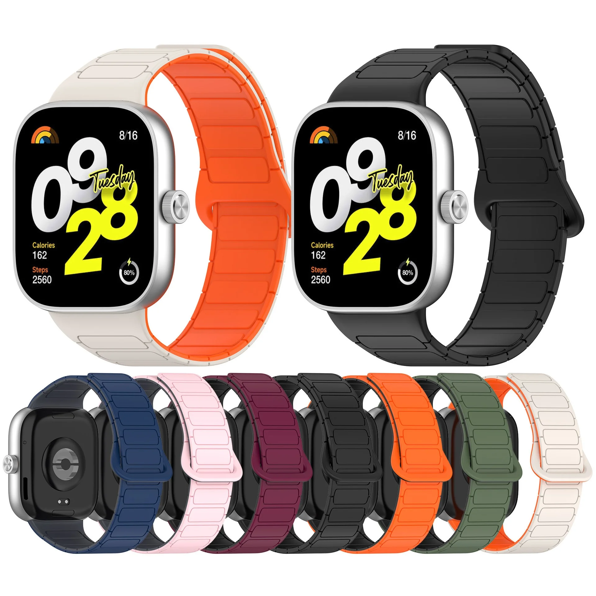 Pasek magnetyczny do Xiaomi Mi band 9 8 Pro pasek na nadgarstek do zegarka Redmi 4 pasek Xiaomi band 8 9 Pro akcesoria do paska Mi band8