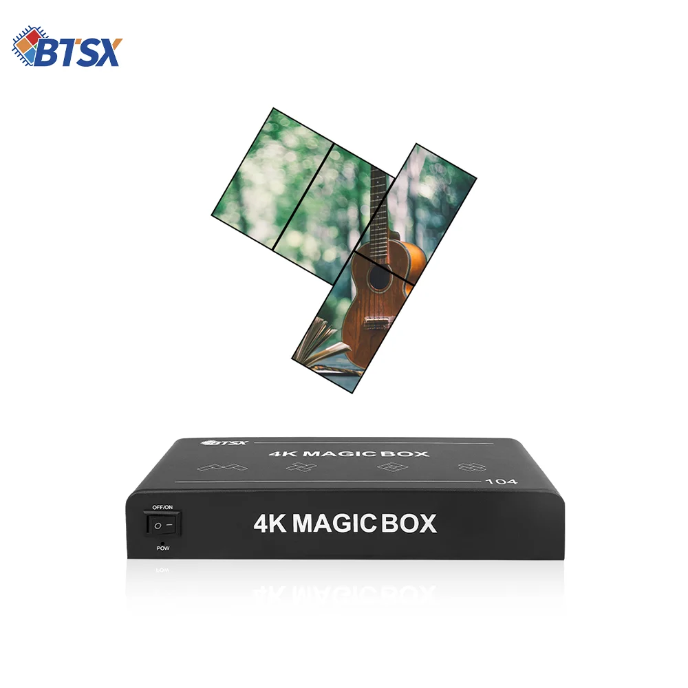 Bitvisus 4K 4 HDMI Out - RS232/RS485/TTL Control & Network Monitoring 1x2 1x3 1x4 2x2 Magic Box Video Wall Processor