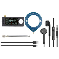 1set 1.9inch IPS Screen LSB USB AM FM Radio With Antenna Earphone Parts 0.5-108mhz SI4732 Mini Pocket Radio HF SW MW-VHF Radio