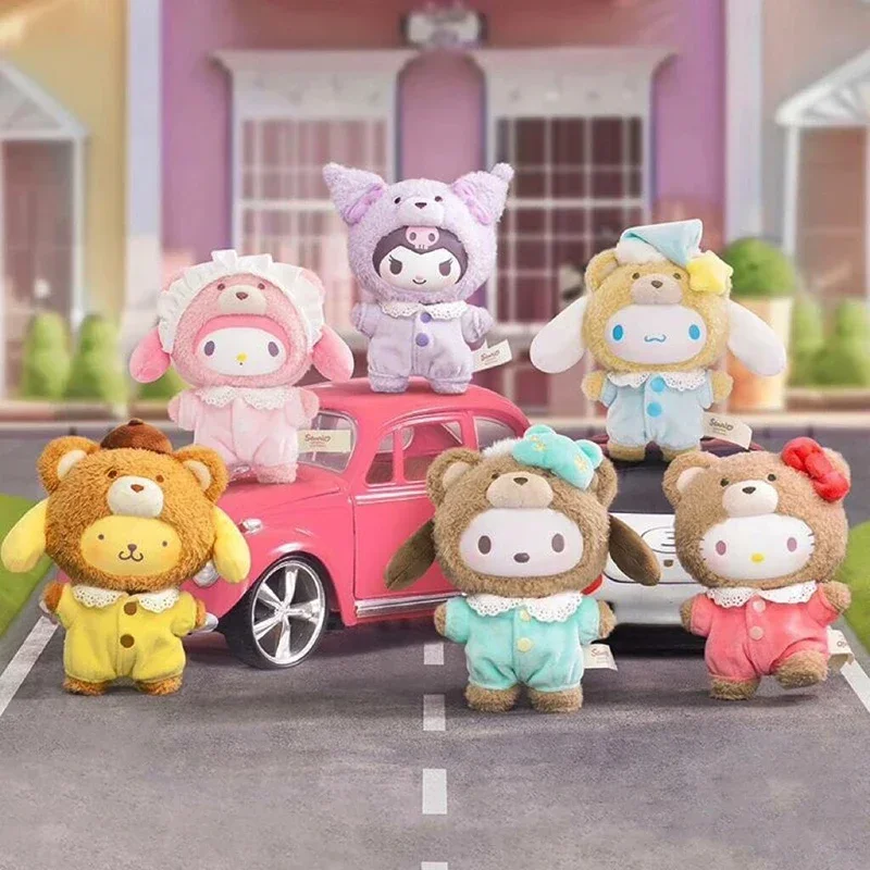 

Sanrio персонаж Latte Baby виниловая глухая коробка Cinnamoroll Kuromi кулон аниме фигурка игрушки сумка для догадок мелодия кукла-сюрприз подарки