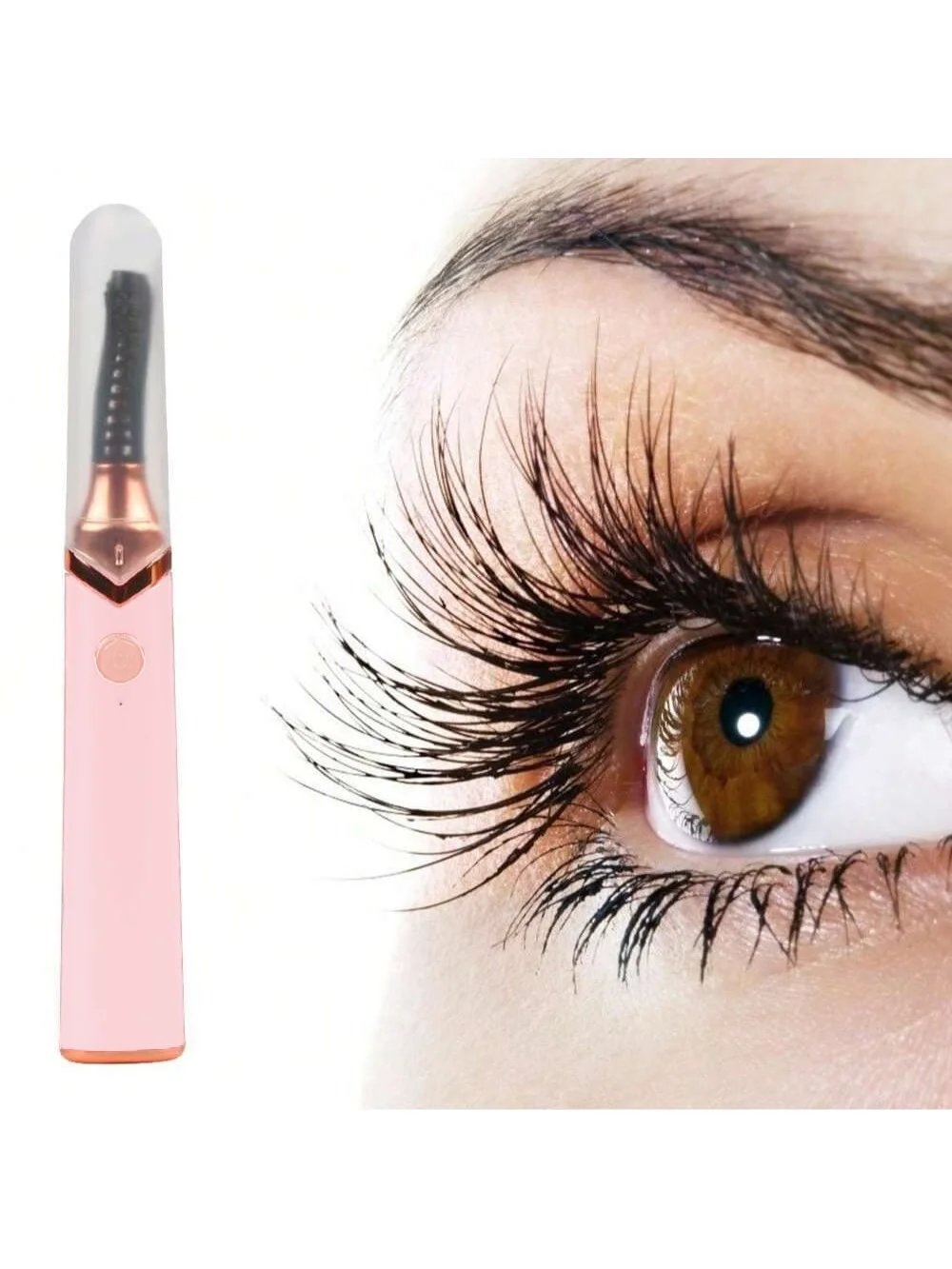 Rizador de pestañas con calefacción eléctrica, rizo de larga duración, permanente de pestañas eléctrica, Clip de pestañas, dispositivo rizador de pestañas recargable, 1 ud.