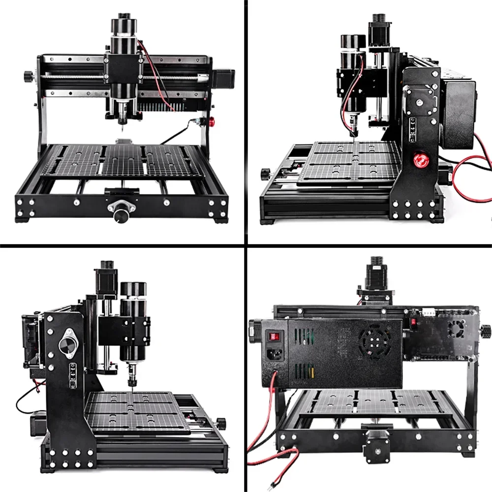 Máquina enrutadora CNC de 500W, husillo GRBL, Control de madera, Metal, Pcb, fresado de corte, máquina de grabado láser