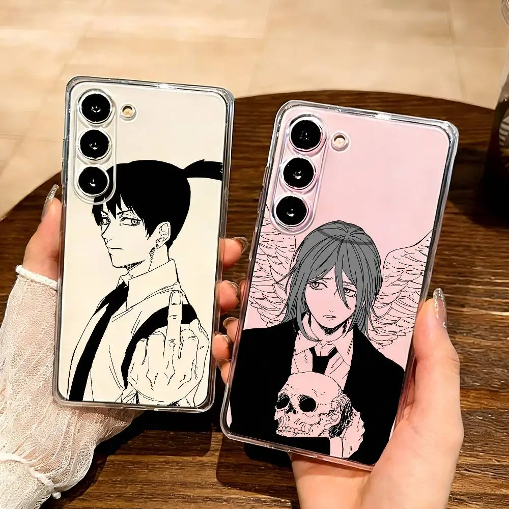 Hayakawa Aki C-ChainSaw-MAN Phone Case For SamsungA10 A12 A31 A40 A70 Transparent Cover Case