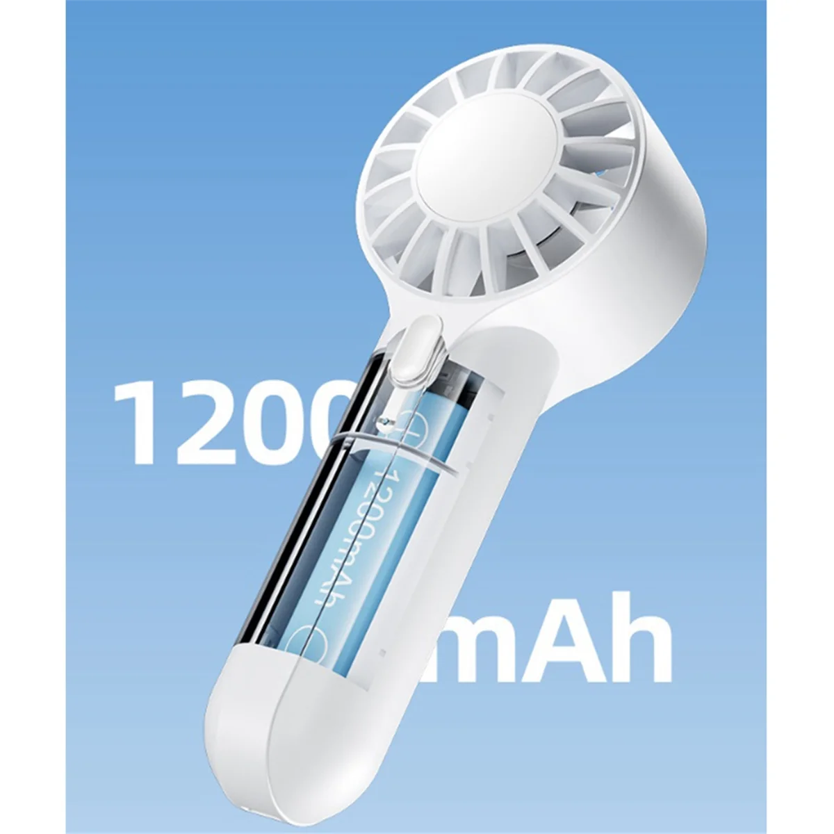 USB Rechargeable Mini Handheld Fan Portable Outdoor High Speed Large Airflow Handheld Small Fan image 4