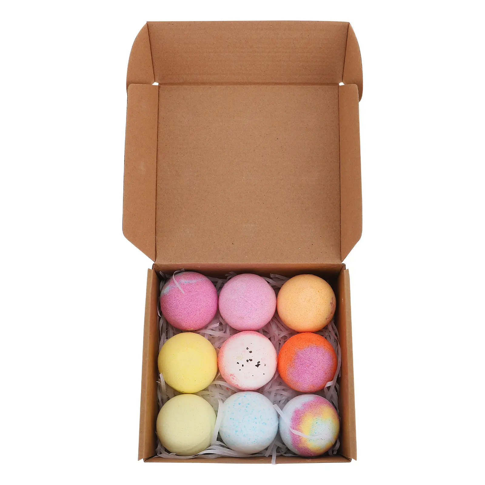 

9Pcs Bath Salt Balls Essential Oil Bombs Set Natural Exfoliating Moisturizing Relaxing Bath Accessories