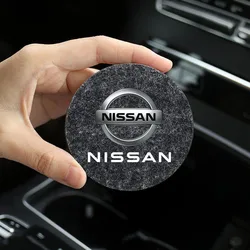 Car Coaster Anti-slip Cup Pad Waterproof Accessories For Nissan sentra Serena maxima Versa Juke Micra rogue tiida x-trail nismo