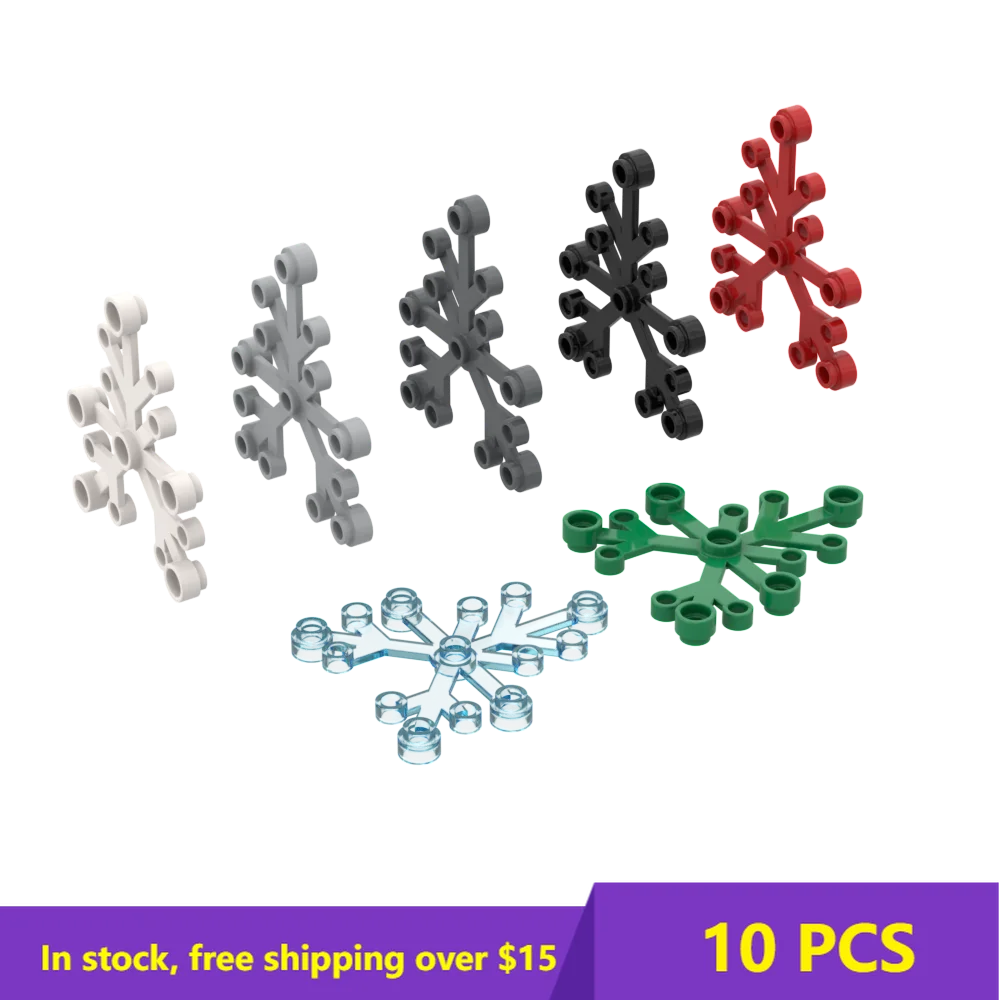 

10PCS MOC Bricks 2417 6 x 5 x 0.33 plant leaves For Building Blocks Parts DIY Construction Christmas Gift Toy for children