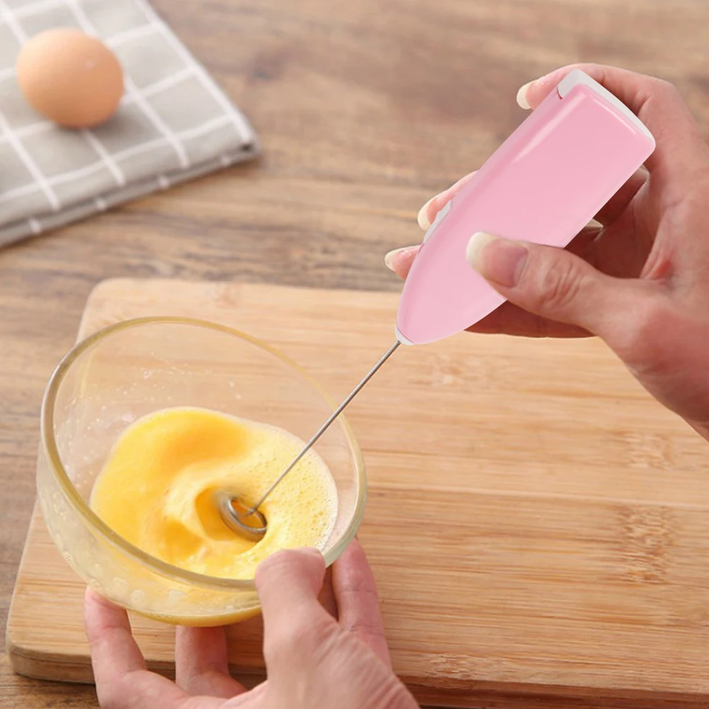 Portable Mini Electric Handheld Egg Beater Home Kitchen Coffee Milk Tea Blender Milk Frother Cooking Gadget