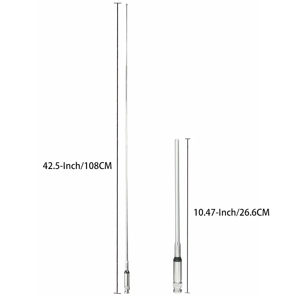 27Mhz BNC Telescopic Antenna for Cobra Midland Uniden Maxon President Anytone Handheld Portable CB Radio Walkie Talkie