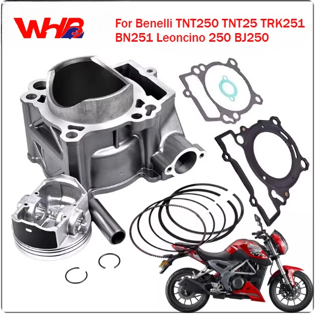 Kit de Cilindro y Pistón STD de 72 mm de Calidad Europea para Motocicleta Benelli BN251 TNT25 TNT250 BJ250-15 15A / BN TNT 25 250, 250cc