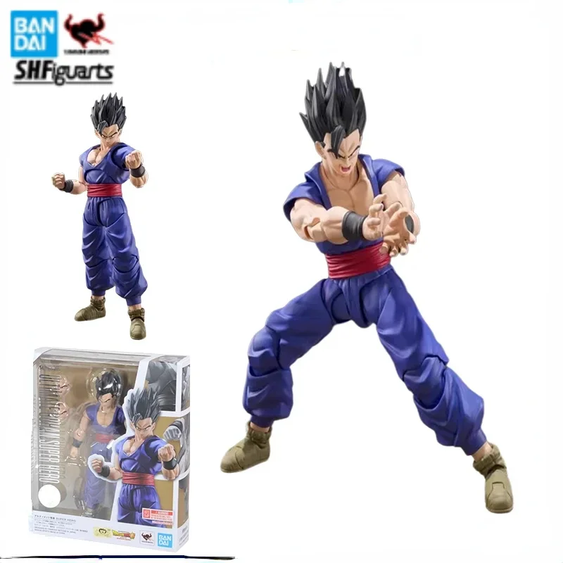 

Bandai Original Genuine S.H.Figuarts DRAGON BALL ULTIMATE GOHAN SUPER HERO SONG GOHAN Anime Action Figure Toy Gifts Collectible