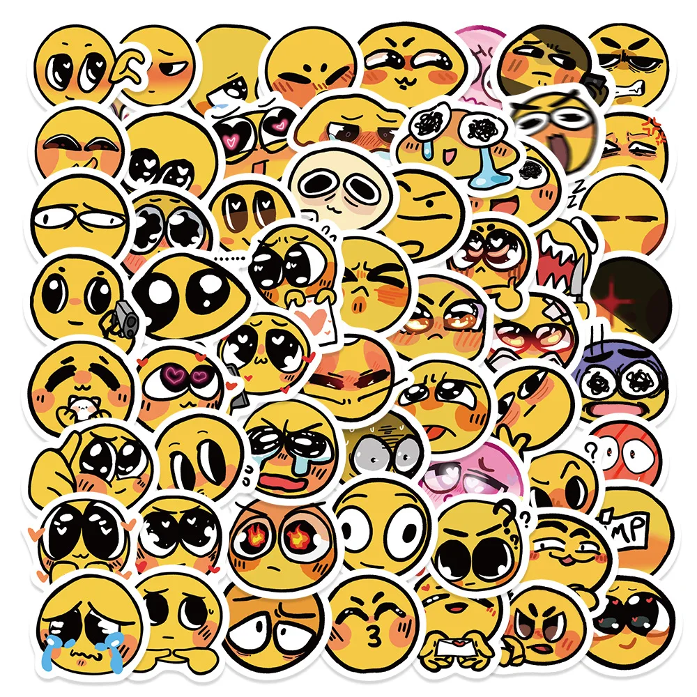 10/30/50Pcs Cartoon Meme Waterproof Graffiti Sticker Aesthetic Decorative Luggage Laptop Cup Phone Diary Scrapbook Kids Stickers