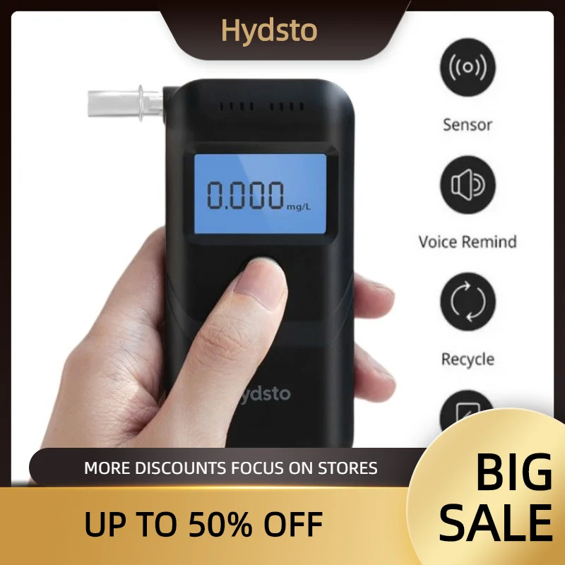 Choice Hydsto-probador de Alcohol Digital, Detector de Alcohol recargable por USB, alcoholímetro, Sensor altamente sensible, probador de soplado