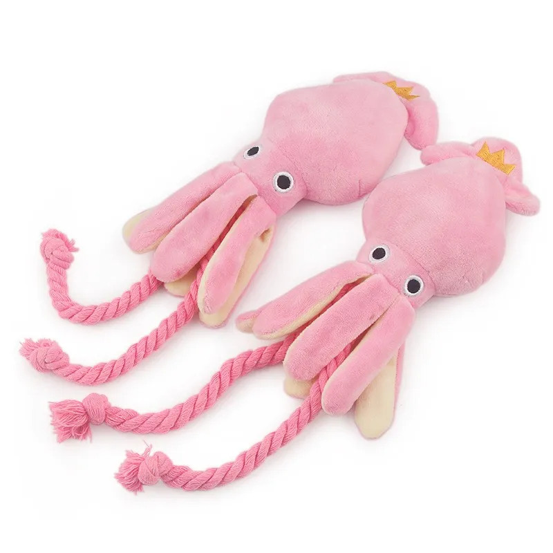 Supet Pet Octopus Plush Rope Toy Is Bite-resistant, Fun and Interactive, Suitable for Indoor and Outdoor Use