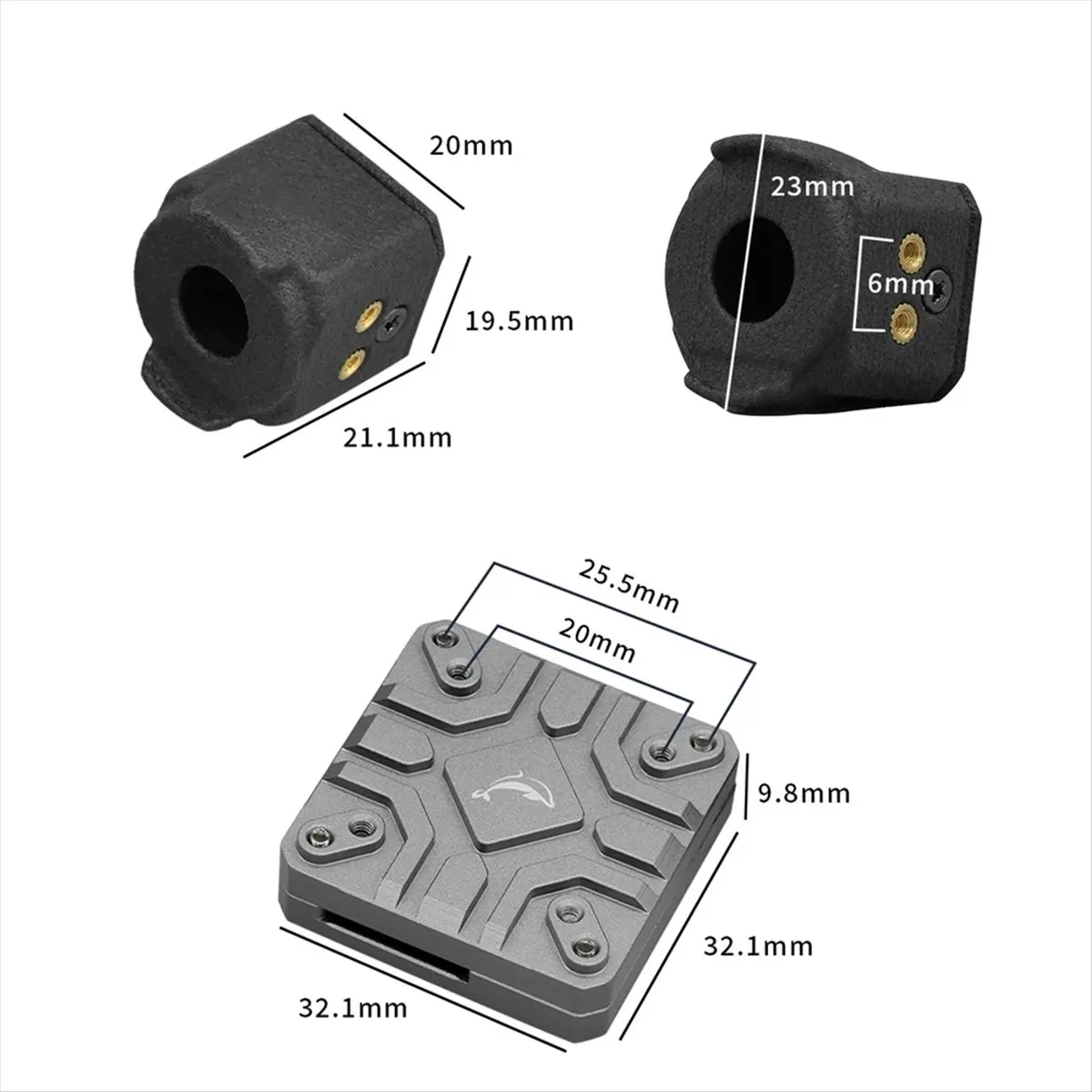 A40I For O4 Air Unit Aluminum Heat Sink Case Lens Cover Modification Parts Image Transmission Cooling Accessories