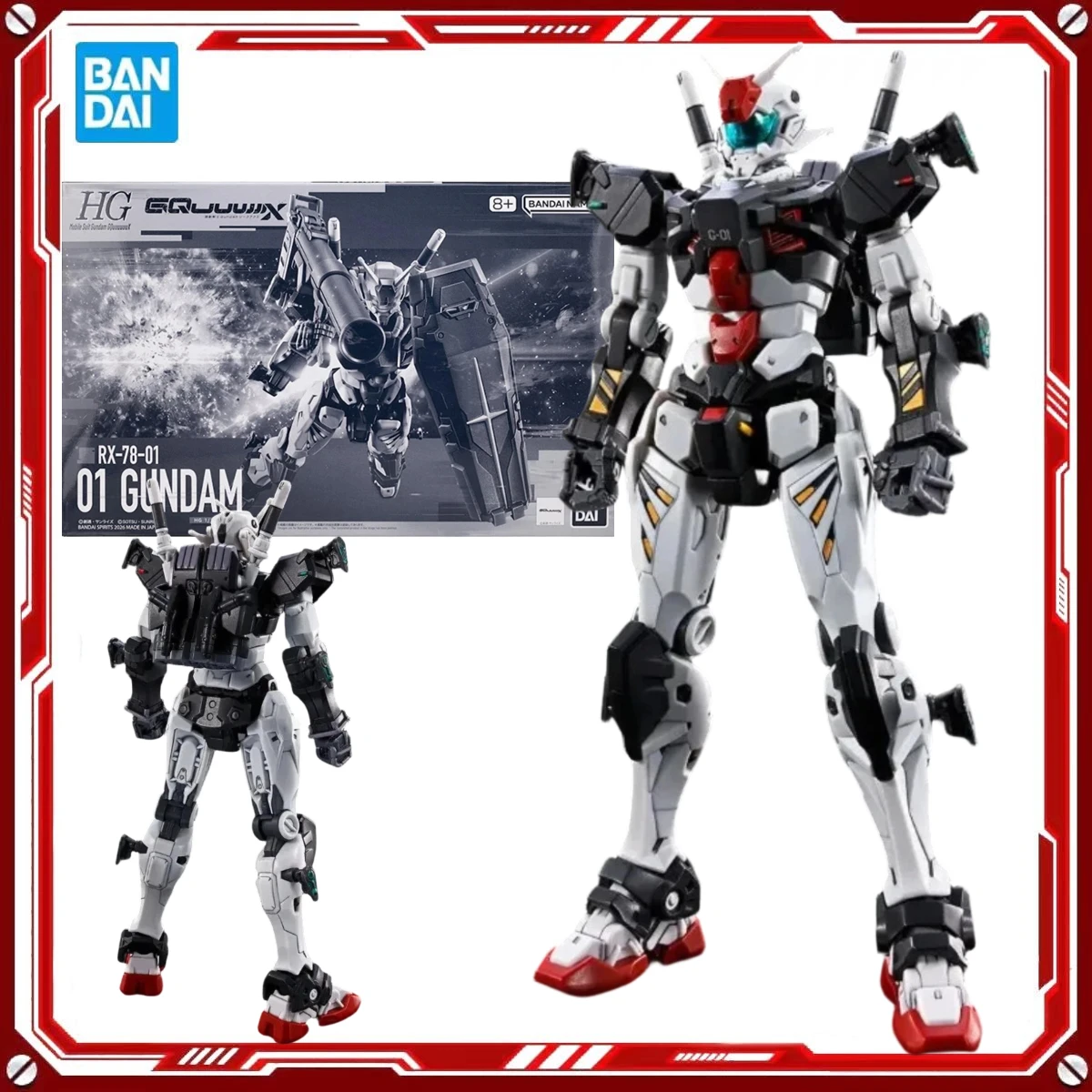 

Оригинальный конструктор Bandai: Модель HG 1/144 Mobile Suit Gundam GQuuuuuuX RX-78-01 01 Gundam, аниме-фигурка, игрушка, подарок