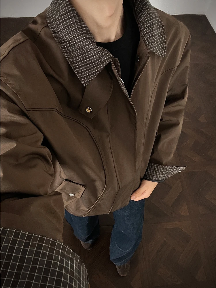 

Мужская зимняя куртка American Sle Cleanfit с воротником, новая, в стиле ретро, свободного кроя, повседневная верхняя одежда для молодежи, из полиэфирного волокна, длинная...