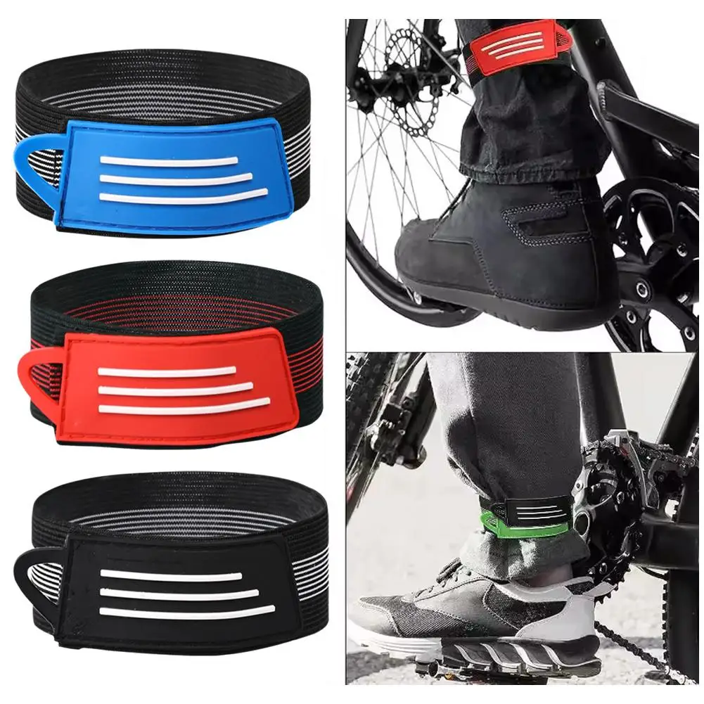 2pcs Road Bike/mountain Bike Leggings Commuter Girdle Pant Angle Ties Ankle Protection Elastic Strap For Outdoor Riding K1B8